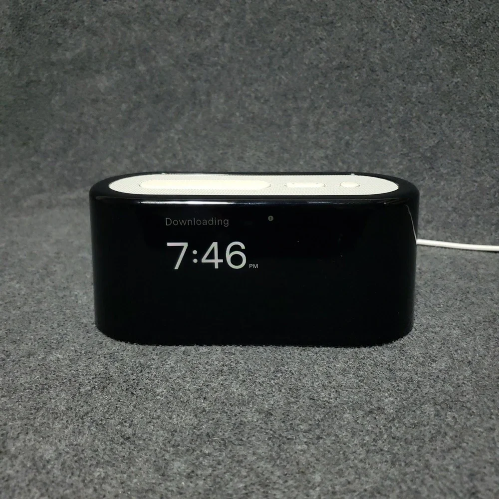 Loftie Clock Smart Alarm White Noise Sound Machine Nightlight Bluetooth White